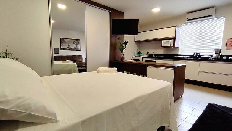 Studio TOP bem no Centro de Foz, garagem e wi-fi!