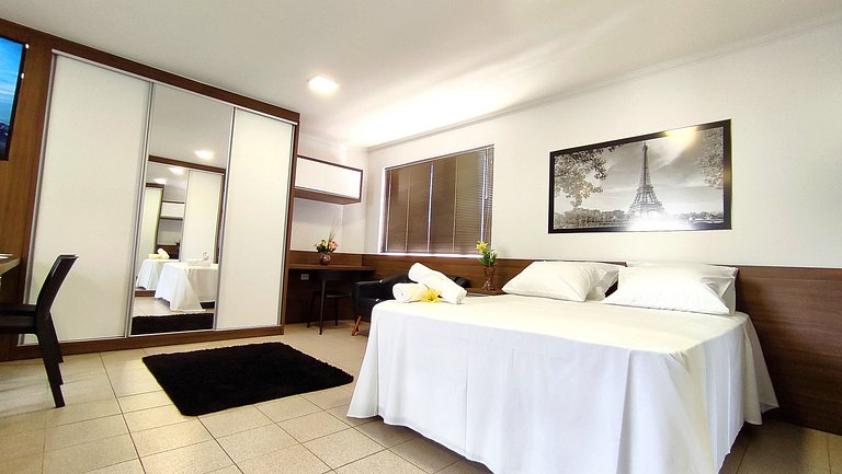 Studio TOP 44m² Centro/WIFI/Garagem