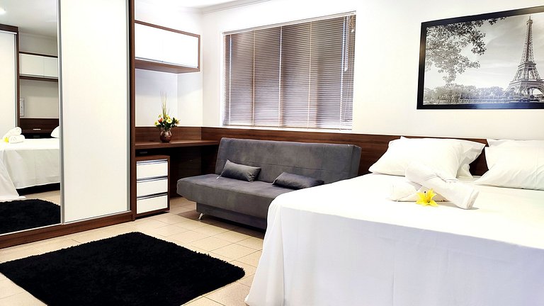 Lindo Studio Centro de Foz/cama KingSize/WIFI