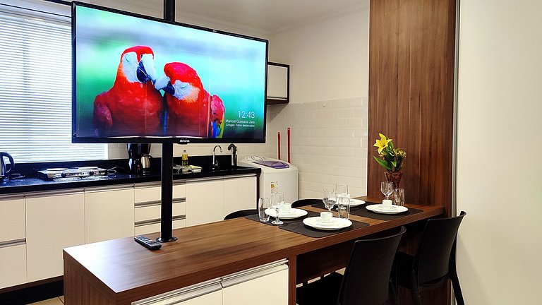 Studio 22 TOP 44m² Centro/WIFI/Garagem