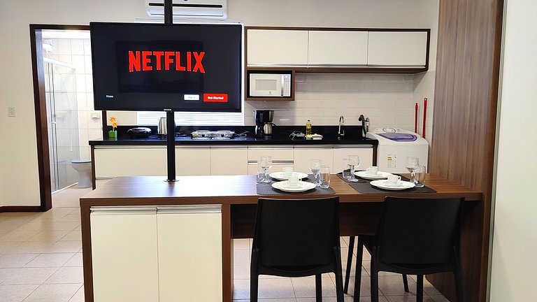 Lindo Studio Centro de Foz/cama KingSize/WIFI