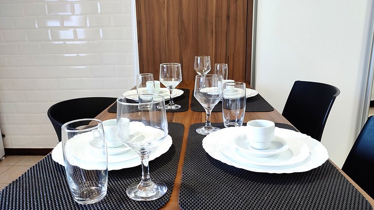 Studio 21 TOP 44m² Centro/WIFI/Garagem