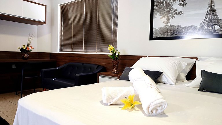 Lindo Studio Centro de Foz/cama KingSize/WIFI