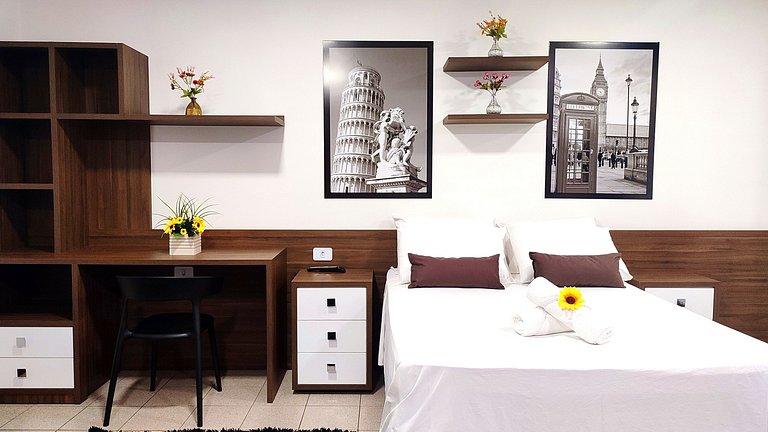 Studio 14 TOP 35m² Centro/WIFI/Garagem