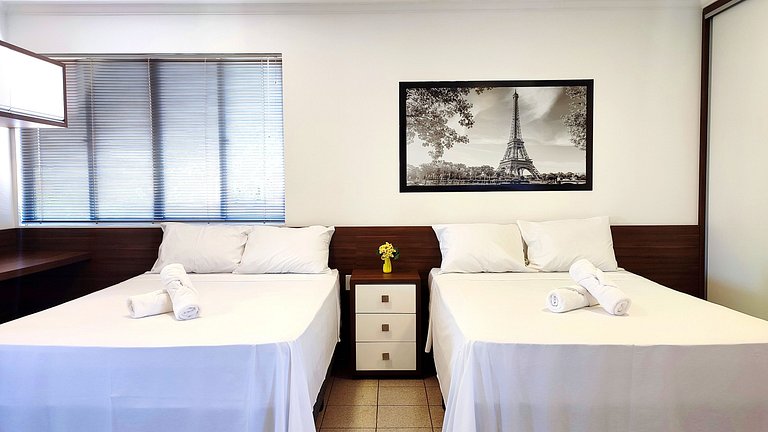 Lindo Studio Centro de Foz/cama KingSize/WIFI