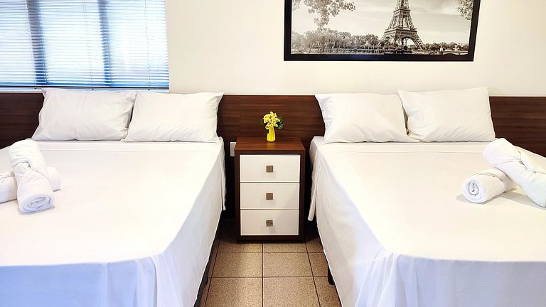 Lindo Studio Centro de Foz/cama KingSize/WIFI
