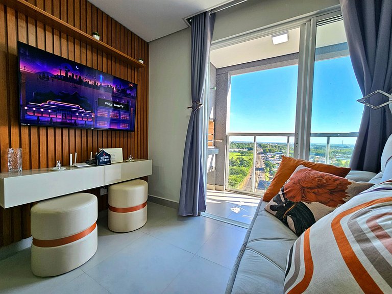 Apt NOVO vista linda das 3 fronteiras roda gigante
