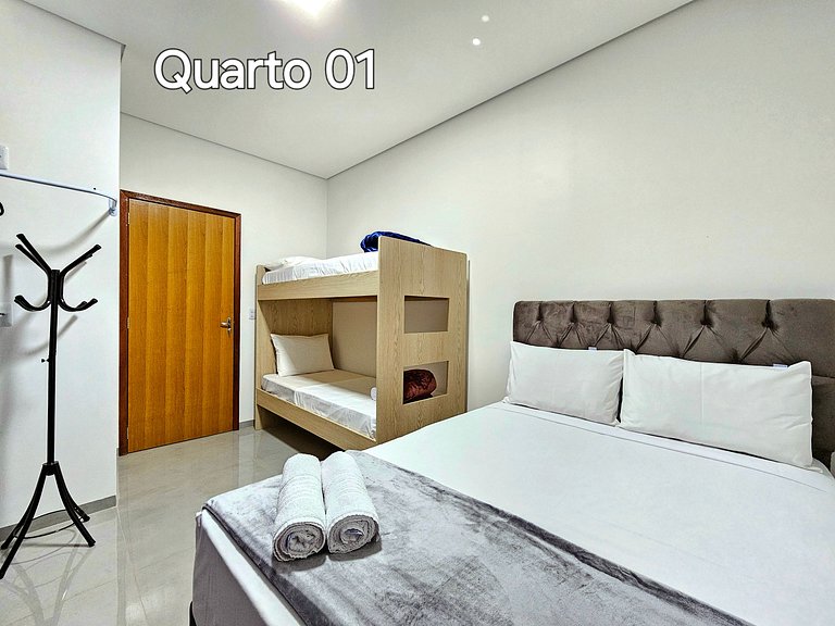 Sobrado Novo para 9 pessoas 15 min atrativos