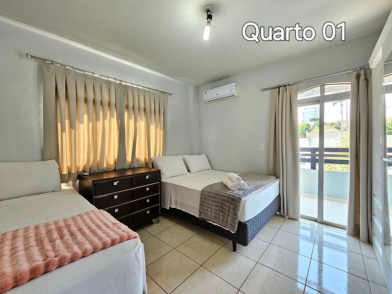 Apt Centro 2 quartos 2 banheiros com garagem