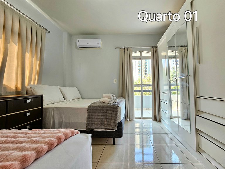 Apt Centro 2 quartos 2 banheiros com garagem