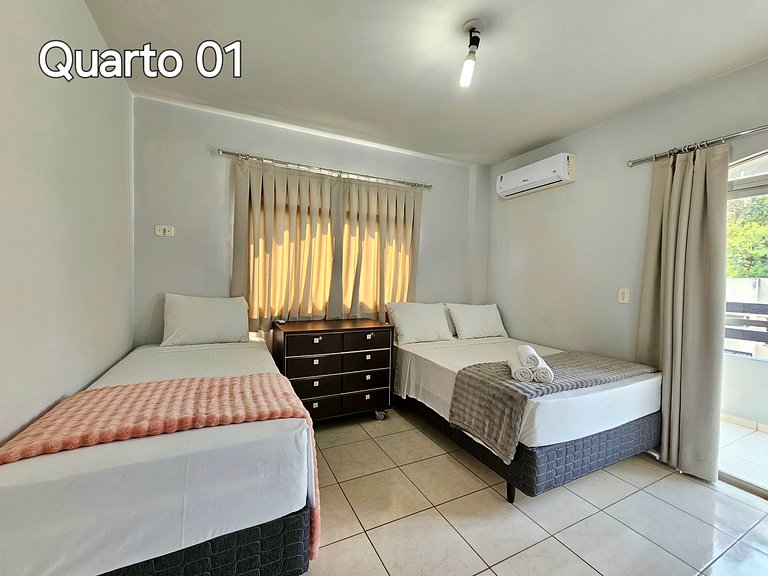 Apt Centro 2 quartos 2 banheiros com garagem