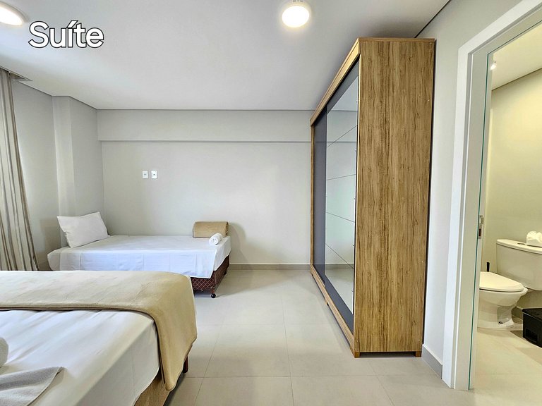 Apt Novo 1 min centro linda vista garagem elevador
