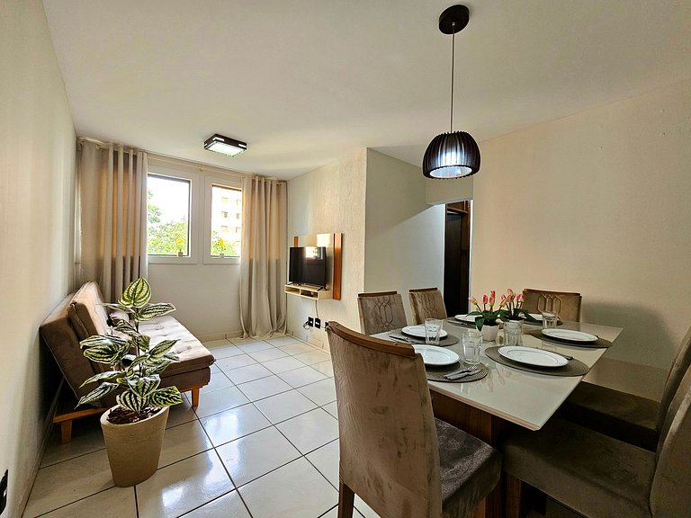 Apt 402 com 3 quartos 10min Paraguai e 5min centro