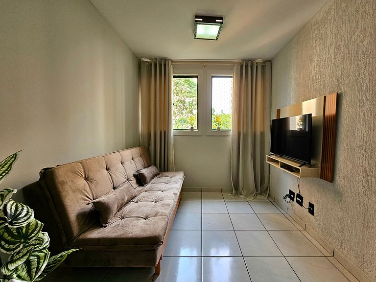 Apt 402 com 3 quartos 10min Paraguai e 5min centro