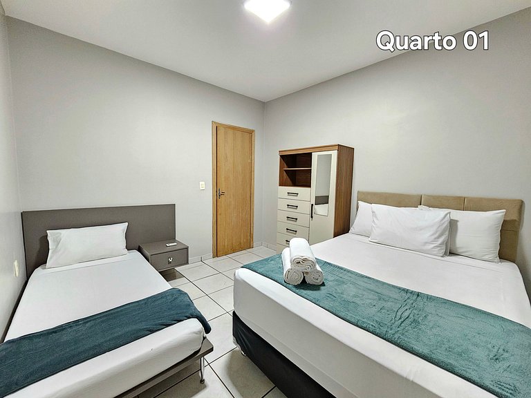 3 quartos 3 banheiros 5 min Arg e 15 min Cataratas