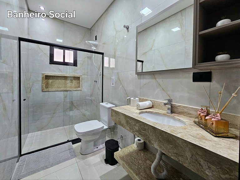 Casa 01 Nova com lazer TOP 10 min Paraguai