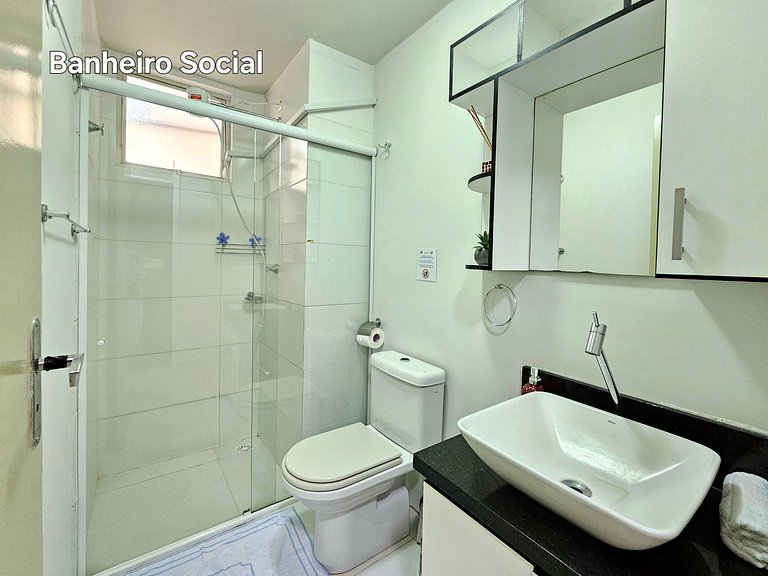 Apt 602 com 3 quartos 10min Paraguai e 5min centro