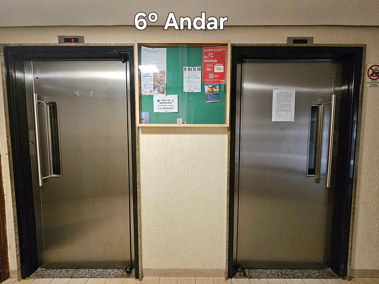 Apt 602 com 3 quartos 10min Paraguai e 5min centro
