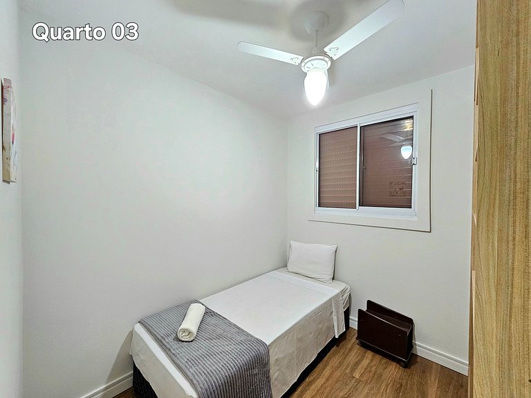 Apt 602 com 3 quartos 10min Paraguai e 5min centro