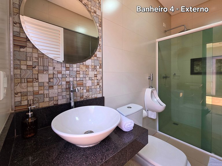 5 Quartos 4 Banheiros, na Vila A, a 5 min Paraguai