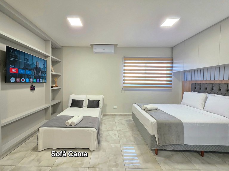 Studio Novíssimo no Centro para 4 pessoas
