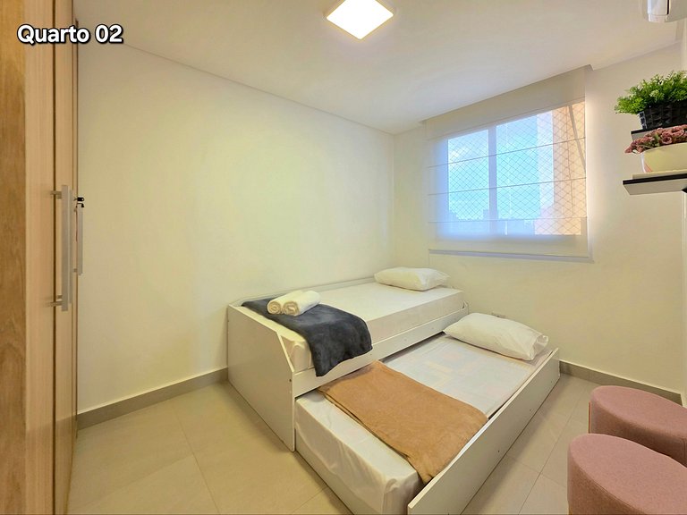 Novo Centro 2 quartos 2 banheiros e churrasqueira