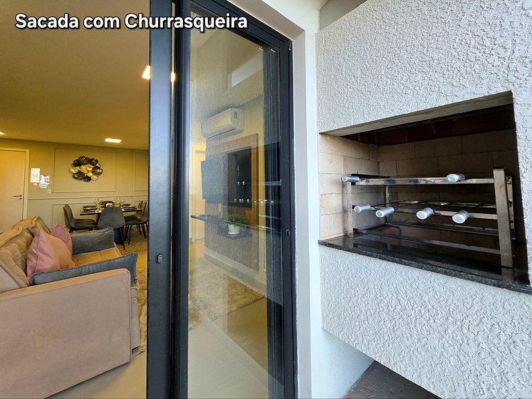 Novo Centro 2 quartos 2 banheiros e churrasqueira