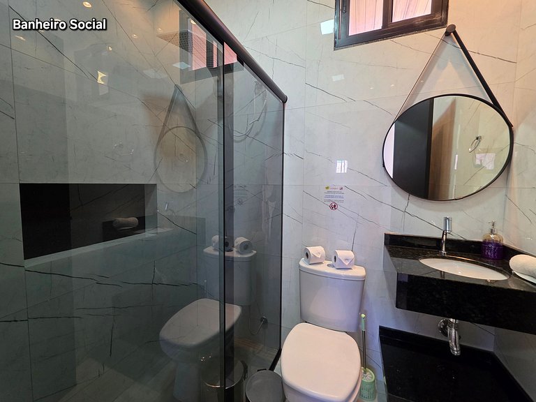 2 suítes e 2 quartos bairro tranquilo prox centro