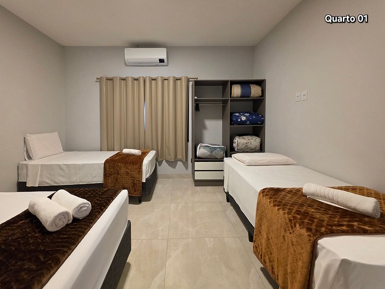 2 suítes e 2 quartos bairro tranquilo prox centro