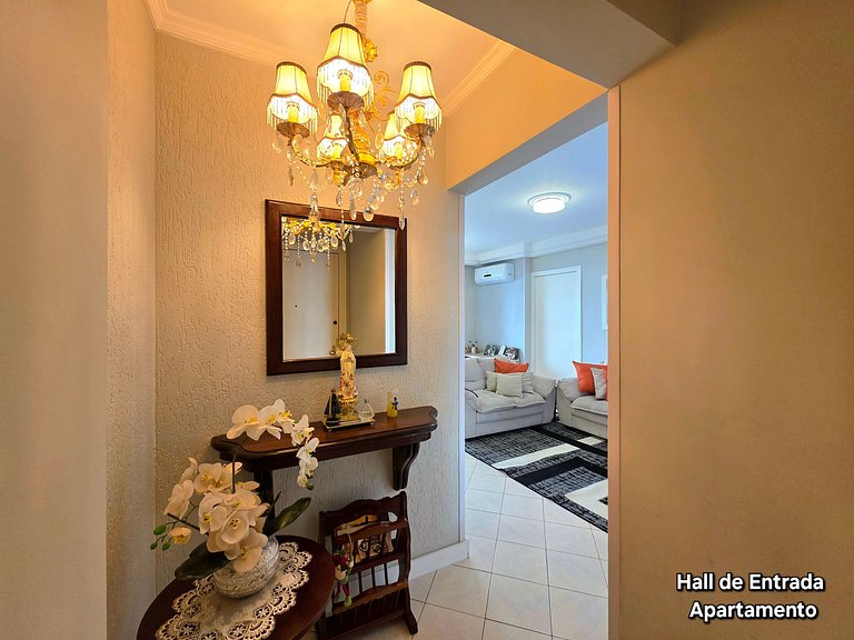 Apt 4 Quartos com Ar Condicionado 130m da Praia