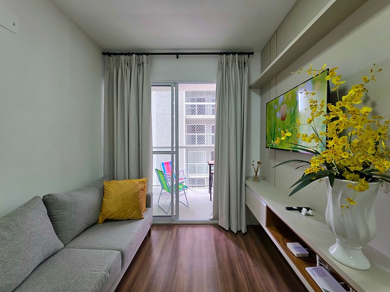 Apt 2 quartos no Royal Legacy com piscina/academia