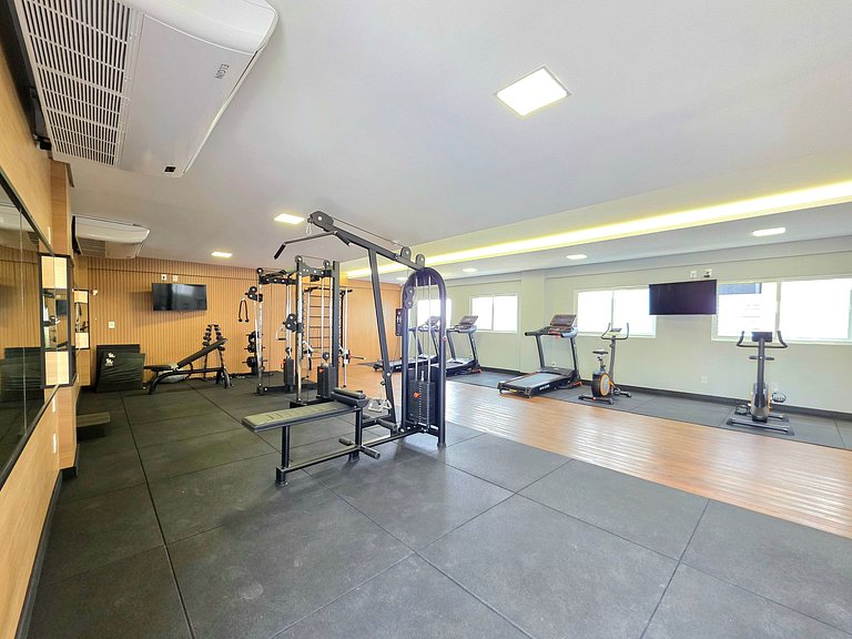 Apt 2 quartos no Royal Legacy com piscina/academia