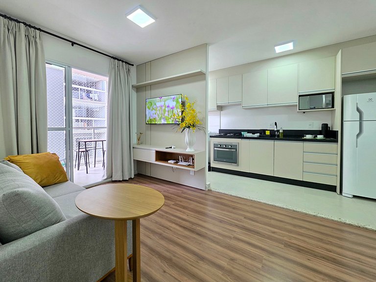 Apt 2 quartos no Royal Legacy com piscina/academia