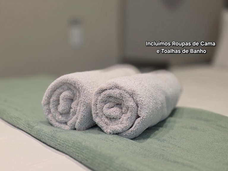 Flat novo e moderno, 4 pessoas ao lado do Paraguai