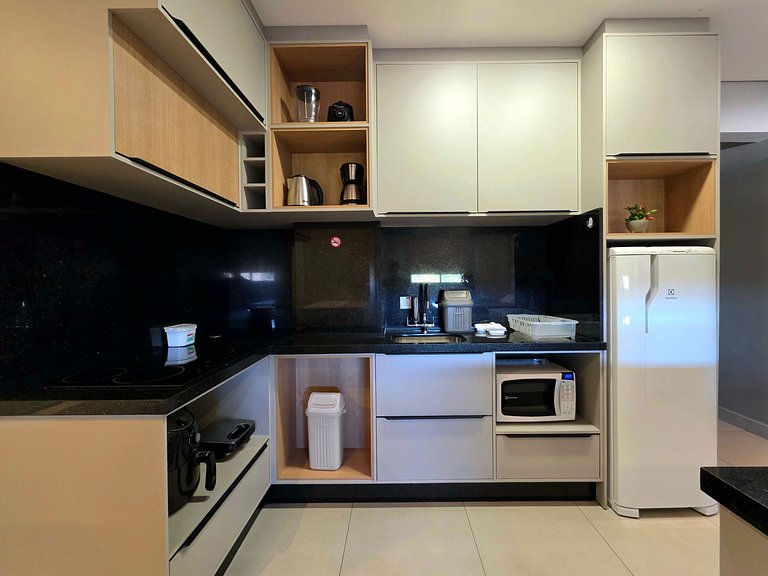 Flat novo e moderno, 4 pessoas ao lado do Paraguai