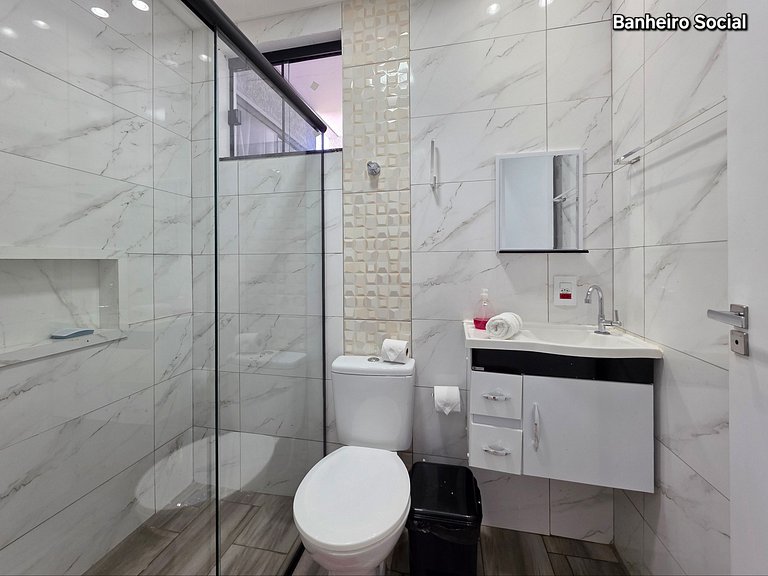 Casa Novíssima 2 Quartos e 2 WC 10 min Centro