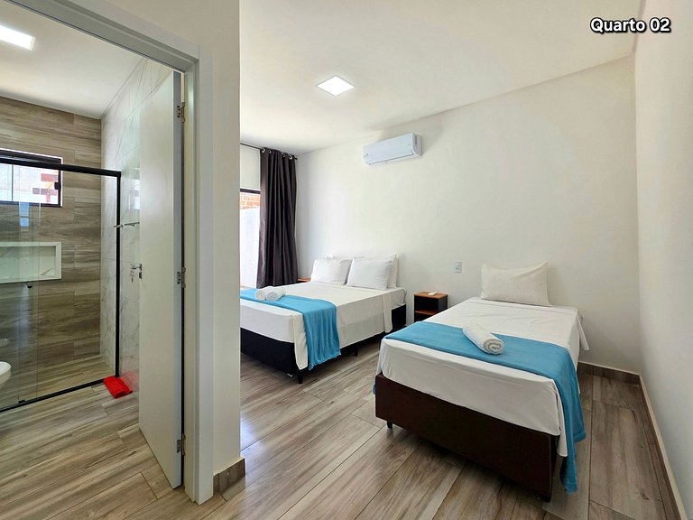 Casa Novíssima 2 Quartos e 2 WC 10 min Centro