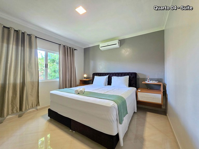 Casa 2 suítes e 2 quartos, piscina 10min centro