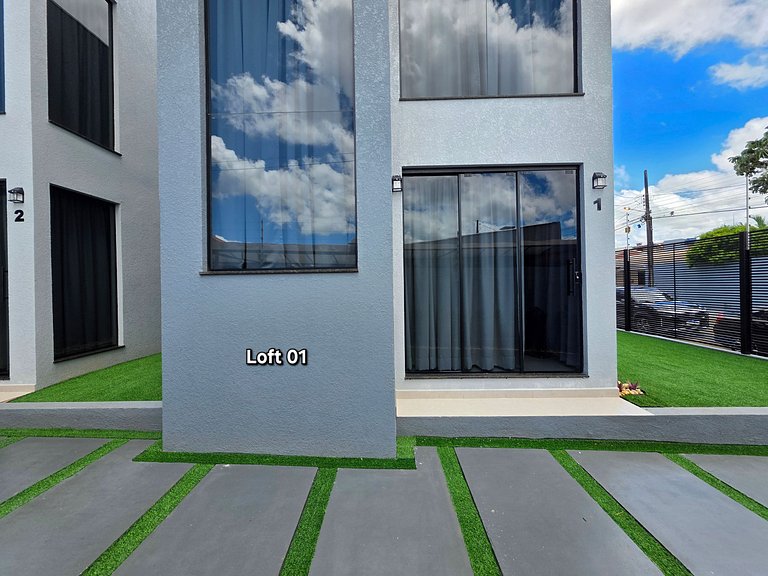 Loft 02 novo e moderno prox Av Cataratas e Centro