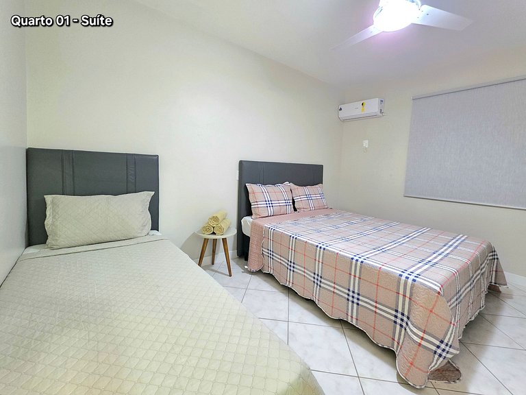 Apt 3 Quartos c/ garagem 150m do mar em Meia Praia