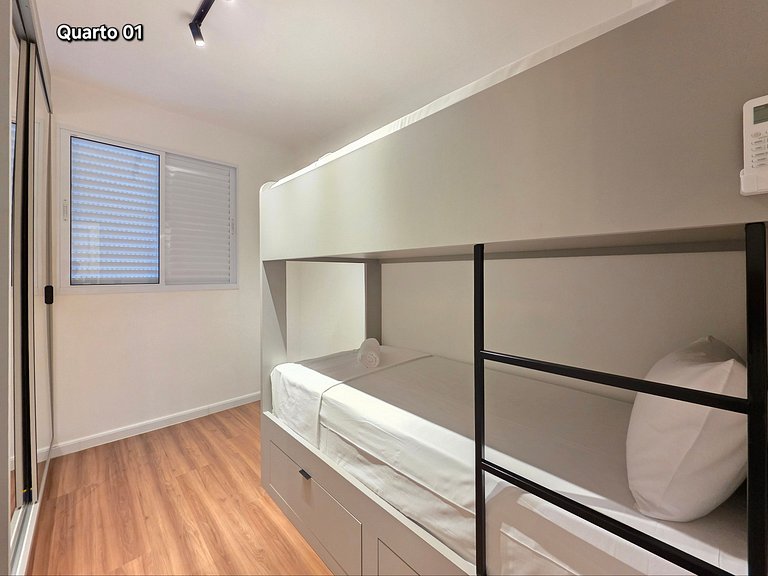 Apt 506 Sofisticado 2 quartos com piscina/academia