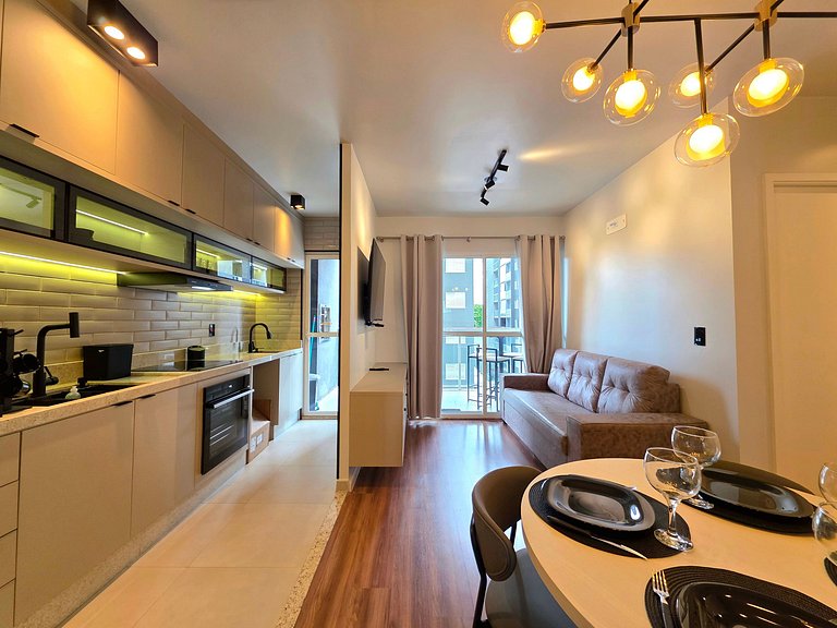 Apt 506 Sofisticado 2 quartos com piscina/academia