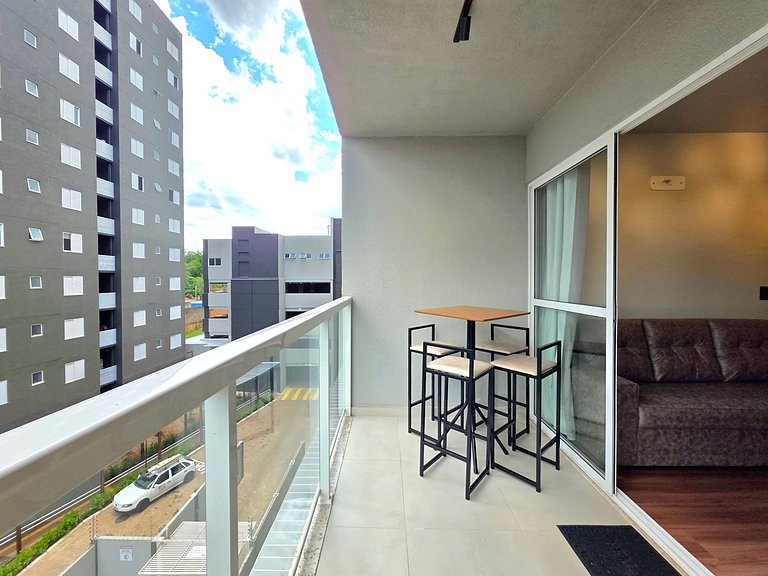 Apt 506 Sofisticado 2 quartos com piscina/academia