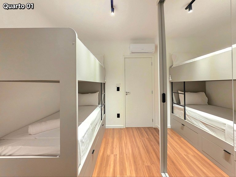 Apt 506 Sofisticado 2 quartos com piscina/academia