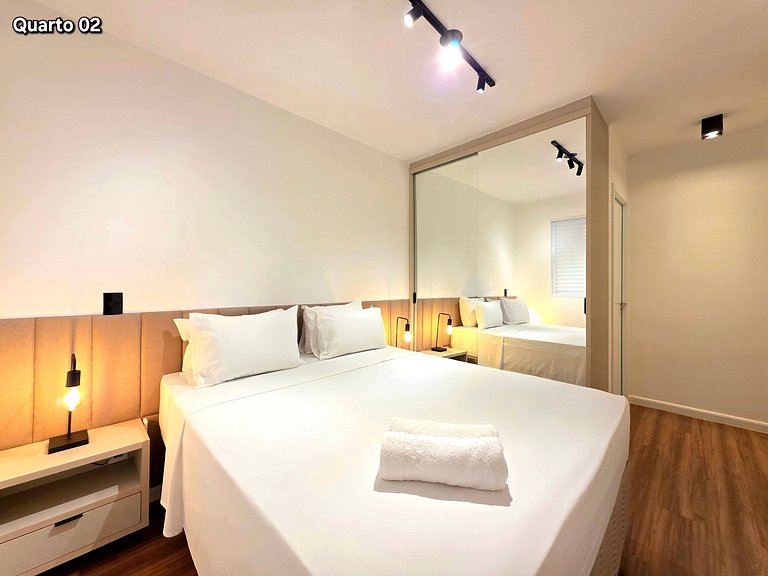 Apt 506 Sofisticado 2 quartos com piscina/academia