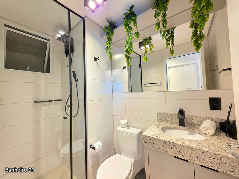 Apt 506 Sofisticado 2 quartos com piscina/academia