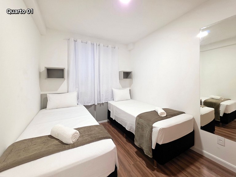 Apt 406 Novo e Confort 2 quartos piscina/academia