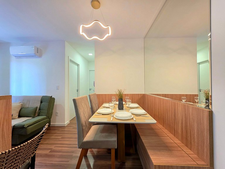 Apt 406 Novo e Confort 2 quartos piscina/academia