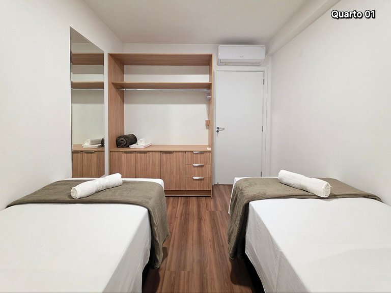 Apt 406 Novo e Confort 2 quartos piscina/academia