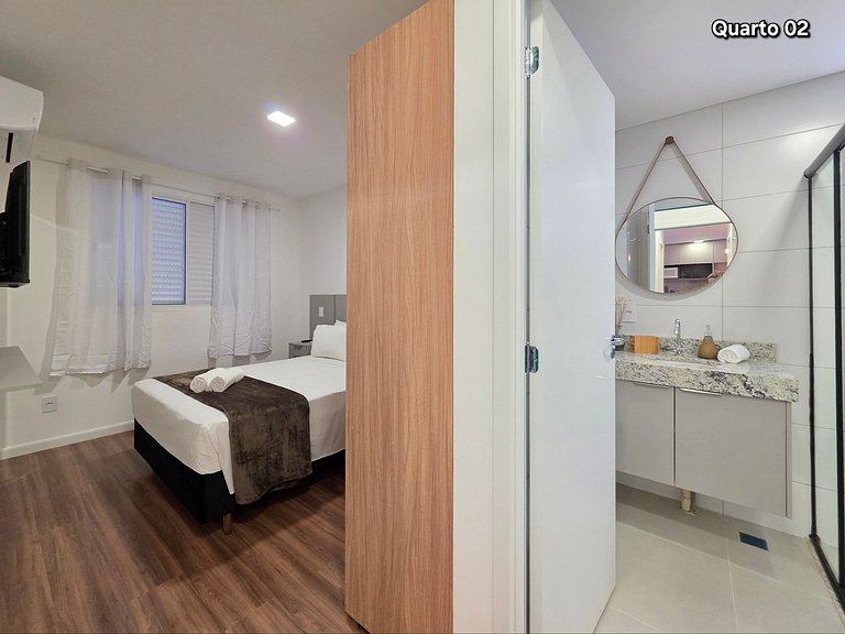 Apt 406 Novo e Confort 2 quartos piscina/academia